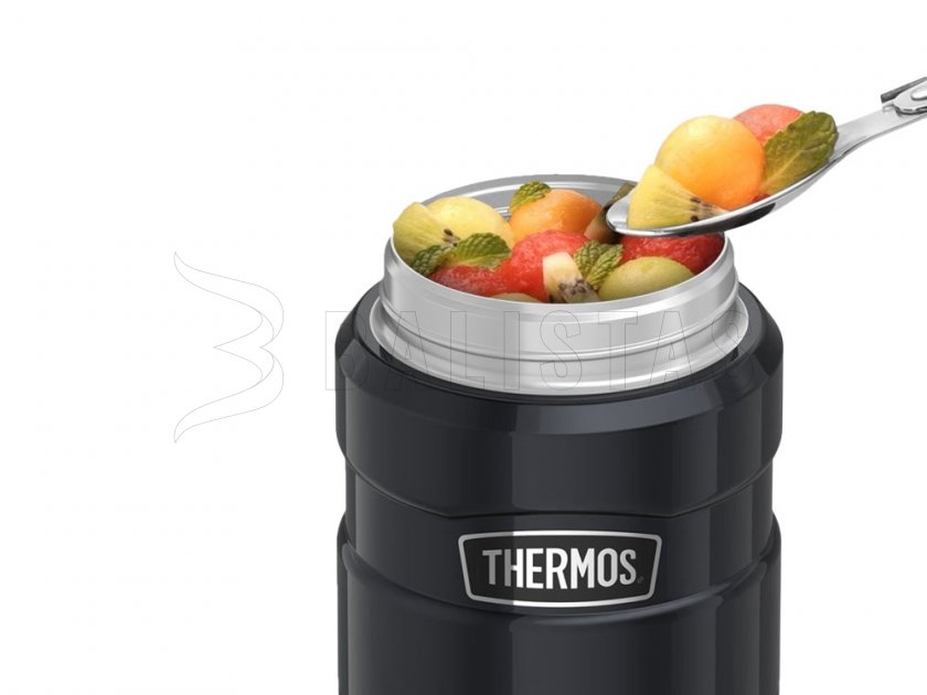 Termoska na jídlo se lžičkou Thermos King 0,47 l grafitová