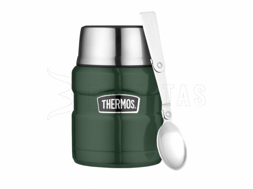 Termoska na jídlo se lžičkou Thermos King 0,47 l zelená