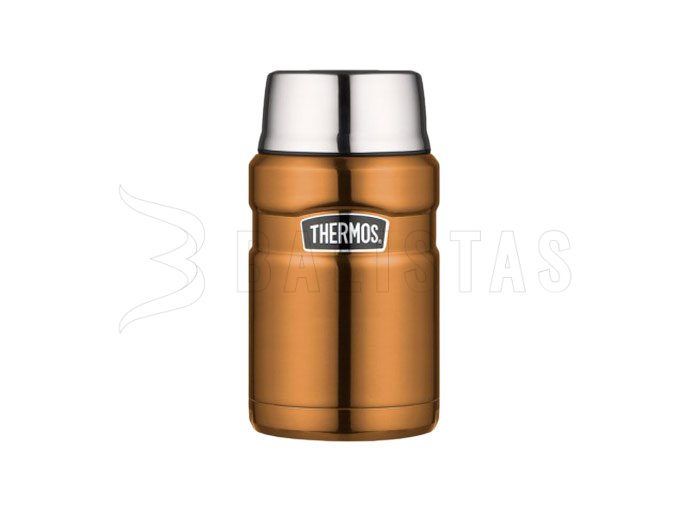 Termoska na jídlo se lžičkou Thermos King 0,71 l hnědá