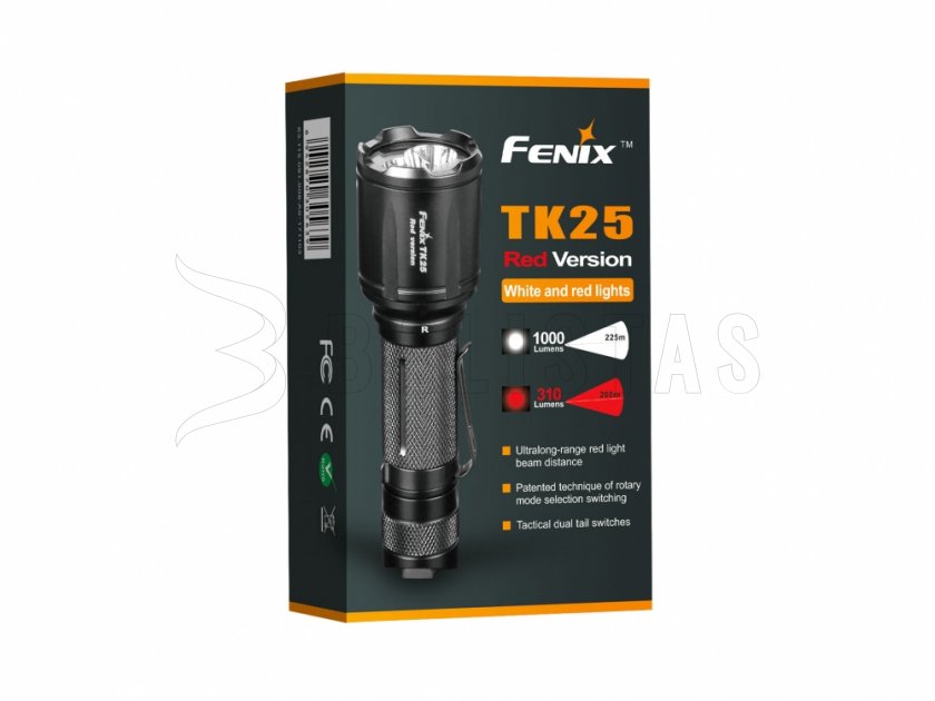 Diodová svítilna Fenix TK25 Red