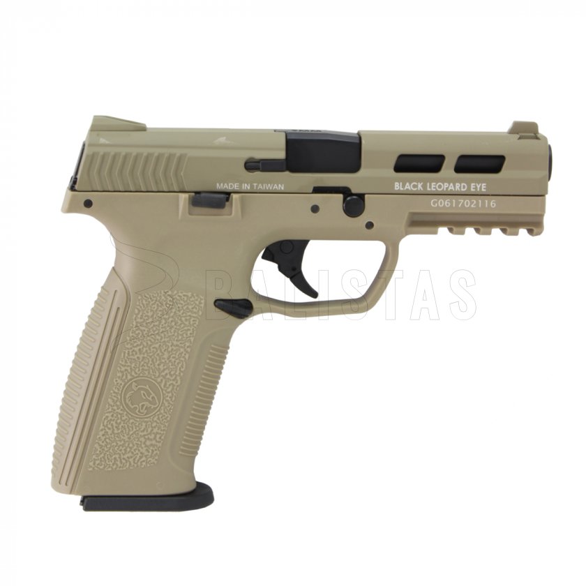 Airsoft pistole ICS BLE XAE blowback, TAN