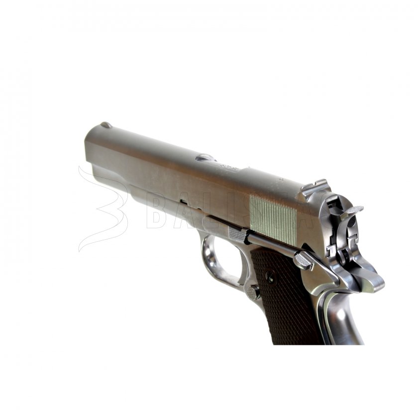 Airsoft pistole WE 1911 (M. Chrome,Brown grip)