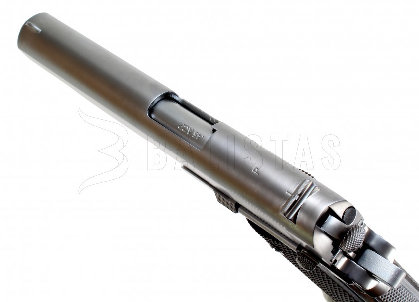 Airsoft pistole WE 1911 (M. Chrome,Brown grip)