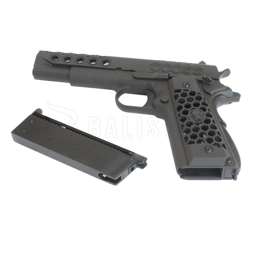 Airsoft pistole WE 1911 HEX CUT