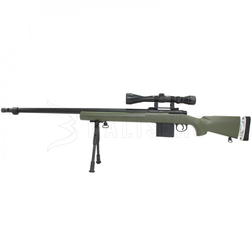 Airsoft sniper (MB4405 Green s puškohledem)