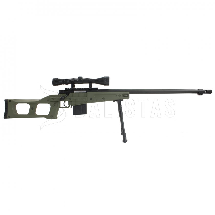 Airsoft sniper (MB4409 Green s puškohledem)