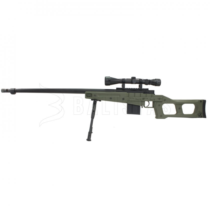 Airsoft sniper (MB4409 Green s puškohledem)
