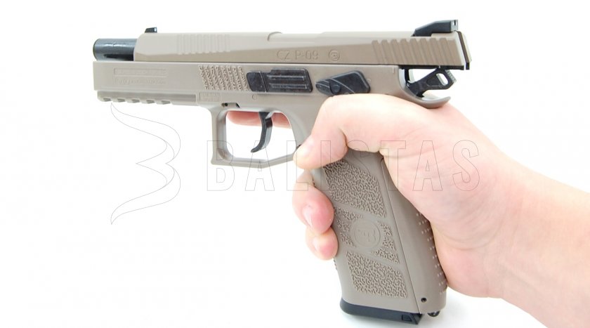 Vzduchová pistole ASG CZ P-09 FDE Blowback 4,5mm