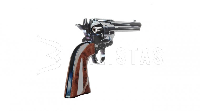 Vzduchový revolver Umarex Colt SAA .45 Diabolo Blued/Brown 4,5mm