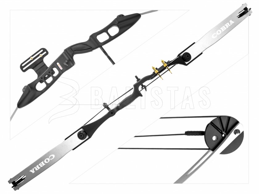 Luk Perfect Line Cobra kladkový 55lb stříbrný levý