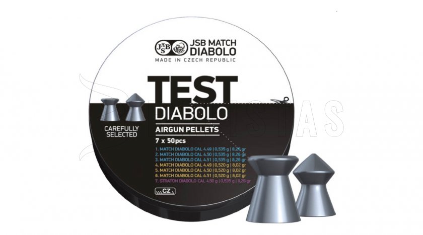 Diabolo JSB Match Test Middle Weight 4,5mm 350ks