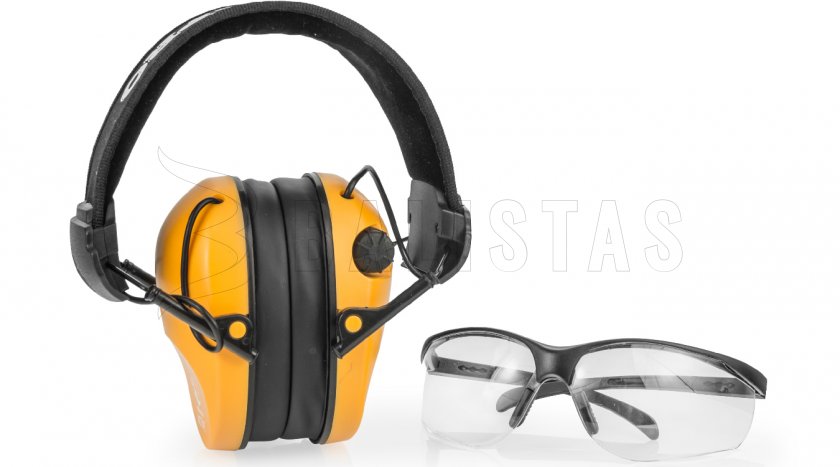 Sluchátka RealHunter Aktivní Pro Oranžové + Brýle