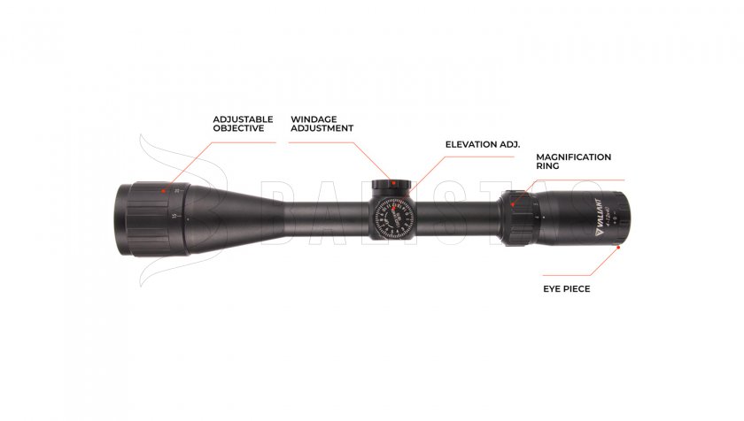 Puškohled Valiant Themys 4-12x40 AO 1/2 Mil-Dot