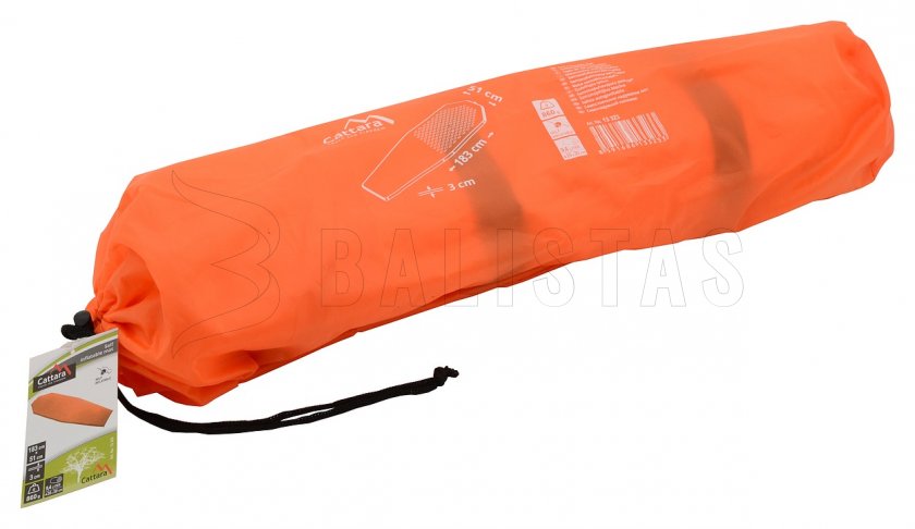 Samonafukovací karimatka Cattara 3cm oranžová