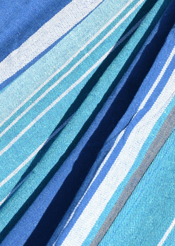 Houpací síť TEXTIL 200x100 cm modro-bílá