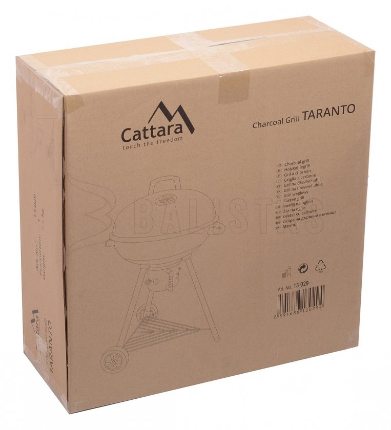 Gril na dřevěné uhlí kotlový Taranto 55 cm