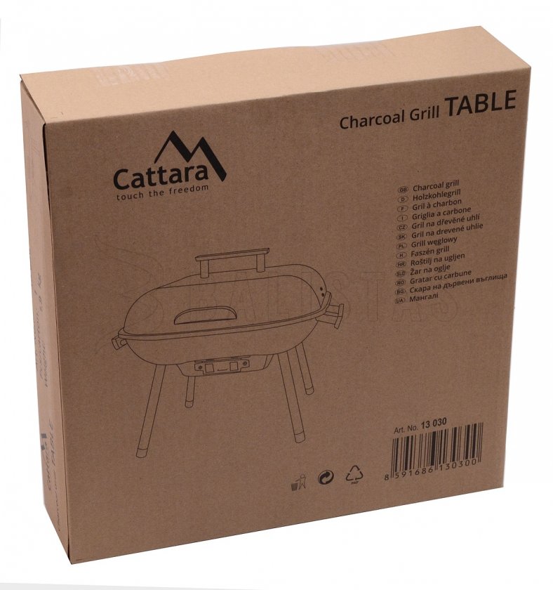 Gril na dřevěné uhlí Table 37 cm