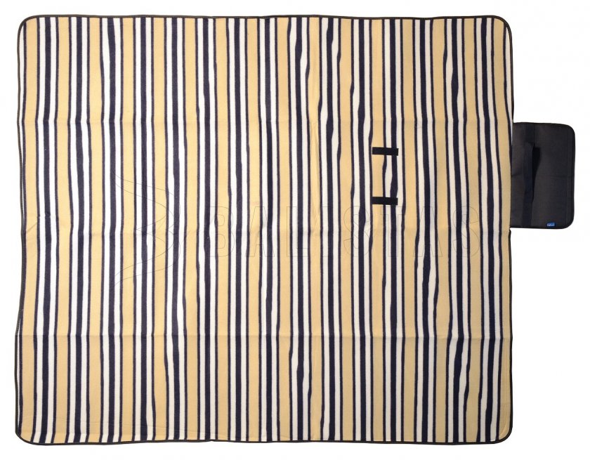 Pikniková deka Fleece 150x135 cm modrá