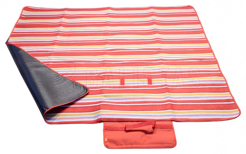 Pikniková deka Fleece 150x135 cm červená