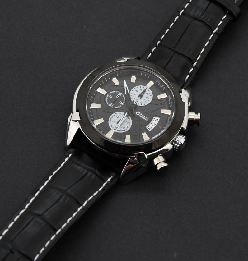 Hodinky Chrono Black Compass