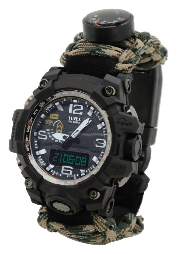 Hodinky outdoor s teploměrem Waterproof
