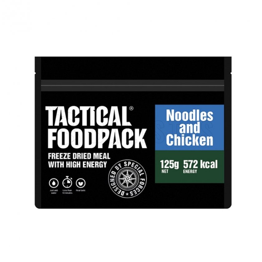 Dehydrované jídlo - nudle s kuřecím masem Tactical Foodpack