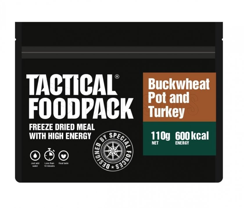 Dehydrované jídlo - krůtí maso s pohankou Tactical Foodpack