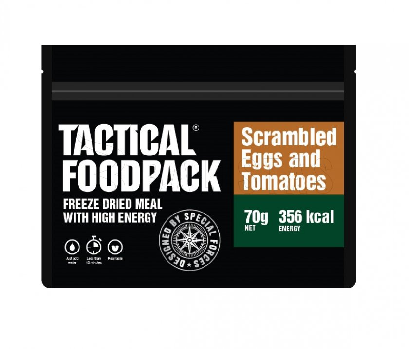 Dehydrované jídlo - míchaná vajíčka s rajčaty Tactical Foodpack