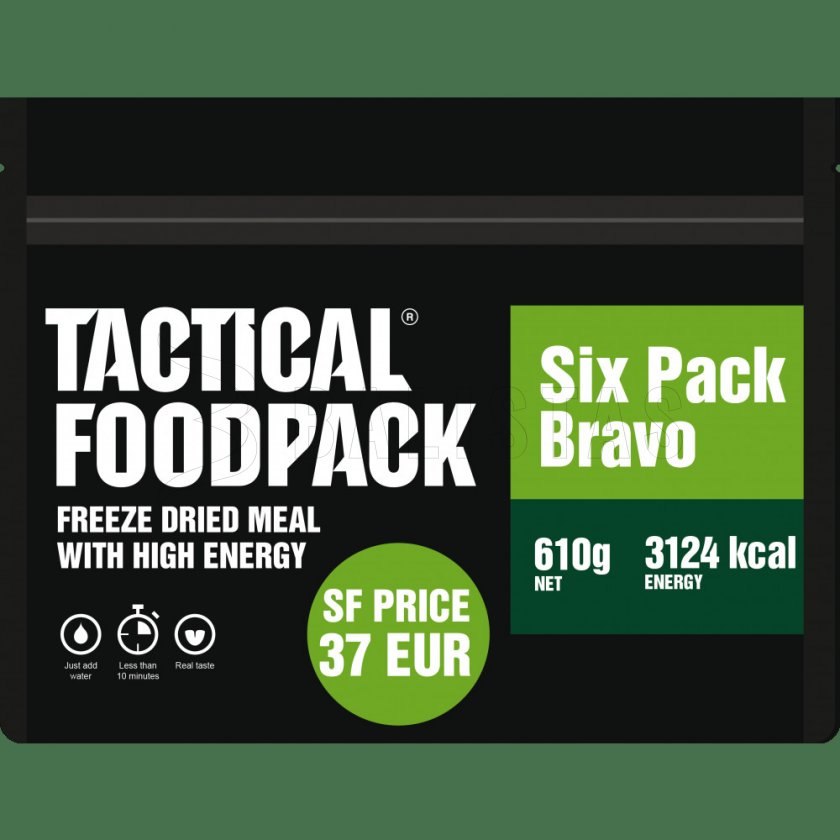 Set 6x MRE dehydrovaného jídla - Tactical Six Pack Bravo Tactical Foodpack