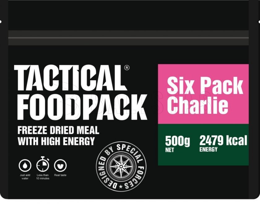 Set 6x MRE dehydrovaného jídla - Tactical Six Pack Charlie Tactical Foodpack
