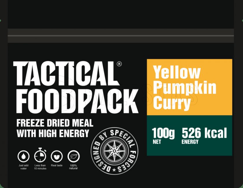 Dehydrované jídlo - žlutá dýně na kari Tactical Foodpack