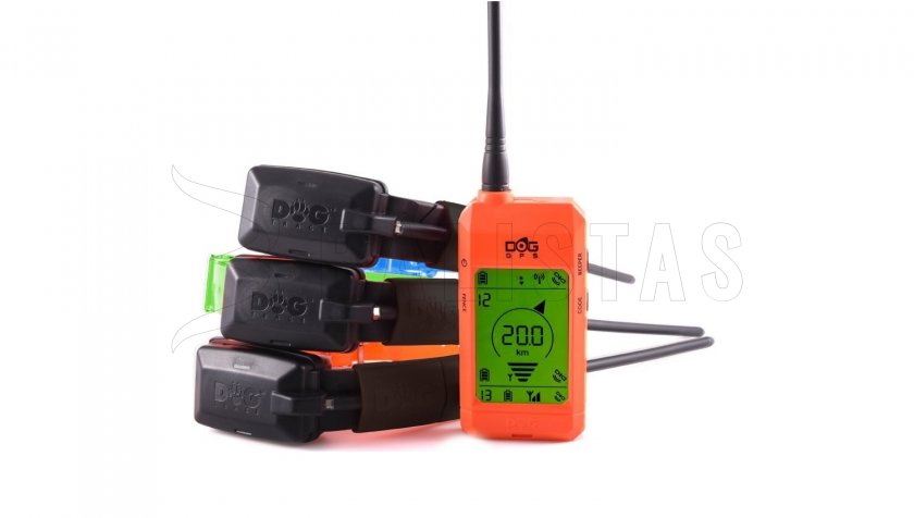 GPS lokátor Dogtrace DOG GPS X23 pro 3 psy - Oranžový