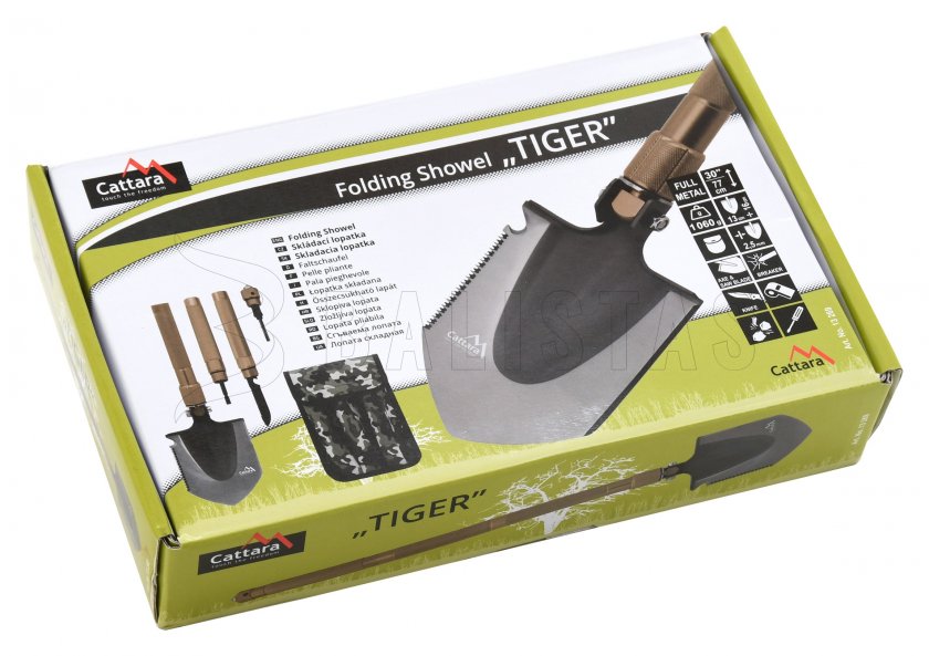 Multifunkční skládací lopatka Cattara TIGER 77cm