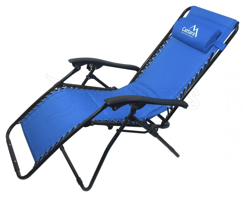 Křeslo kempingové polohovací Cattara LIVORNO modré