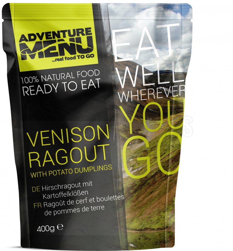 Jelení ragú s bramborovými knedlíčky Adventure Menu