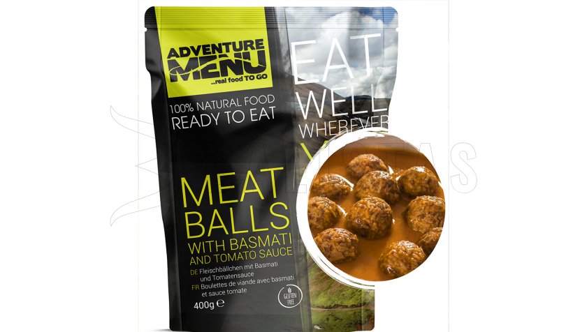 Masové koule s basmati a rajskou omáčkou Adventure Menu