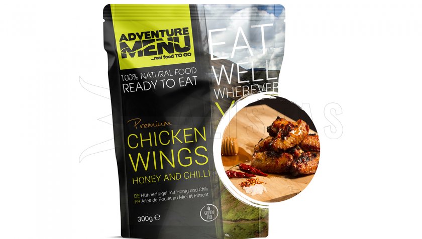 Kuřecí křídla na medu a chilli Adventure Menu