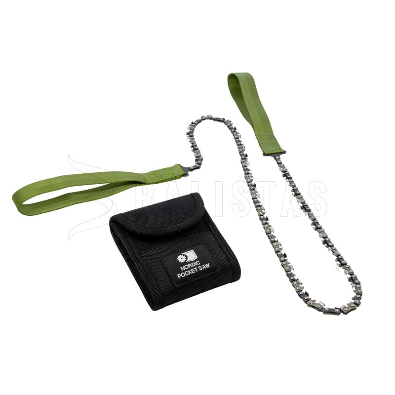 Kapesní řetězová pila Nordic Pocket Saw X-Long pro 2 osoby zelená