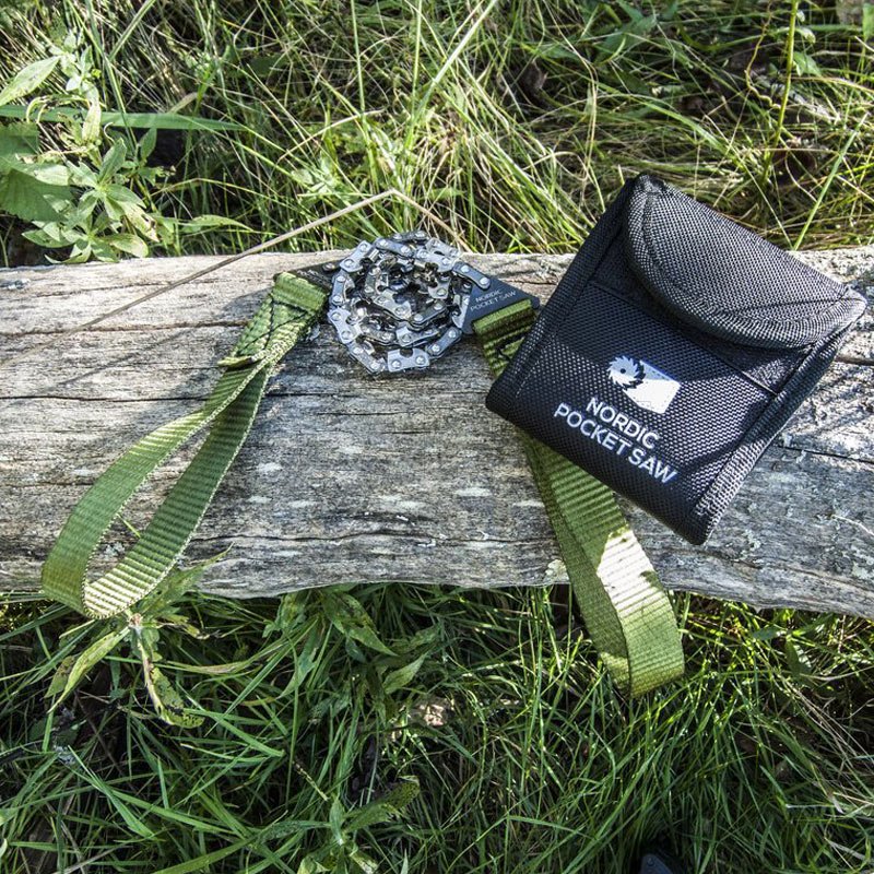 Kapesní řetězová pila Nordic Pocket Saw X-Long pro 2 osoby zelená