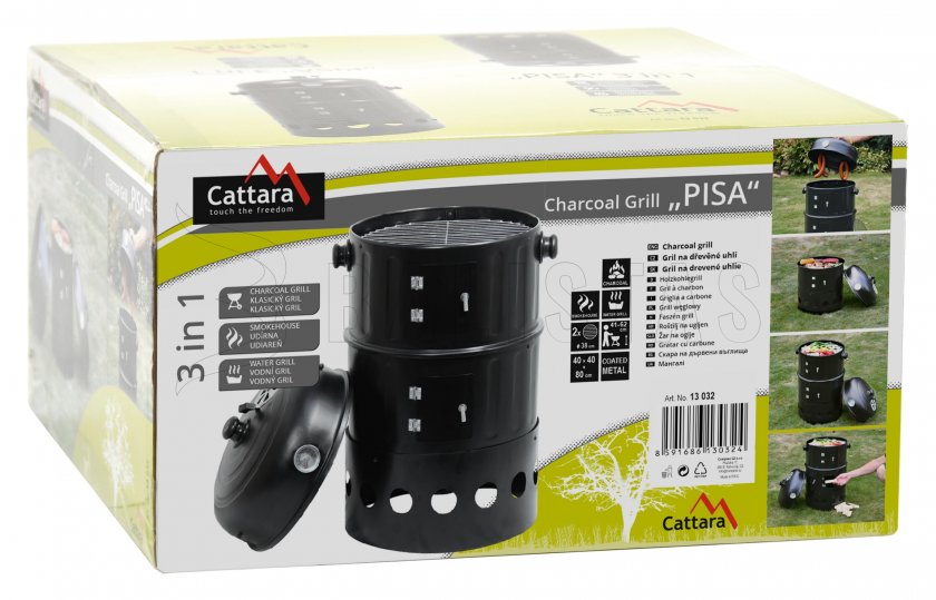 Gril a udírna Cattata Pisa 3in1 8