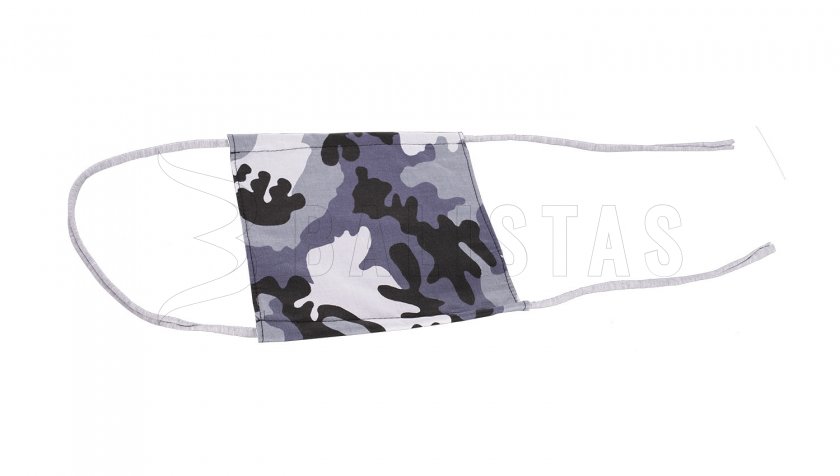 Rouška bavlněná zimní Camo čtverec