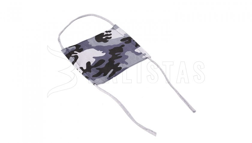 Rouška bavlněná zimní Camo čtverec