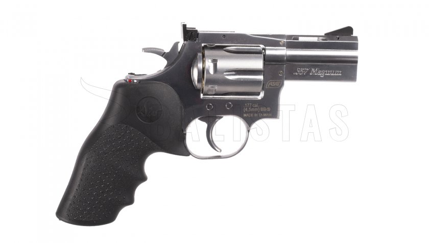 Vzduchový revolver ASG Dan Wesson 715 2,5" silver broky