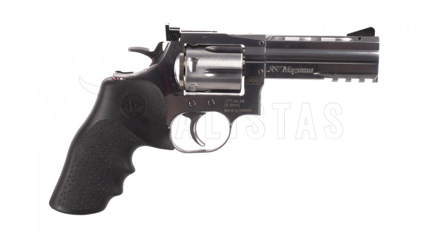 Vzduchový revolver ASG Dan Wesson 715 4" silver diabolky