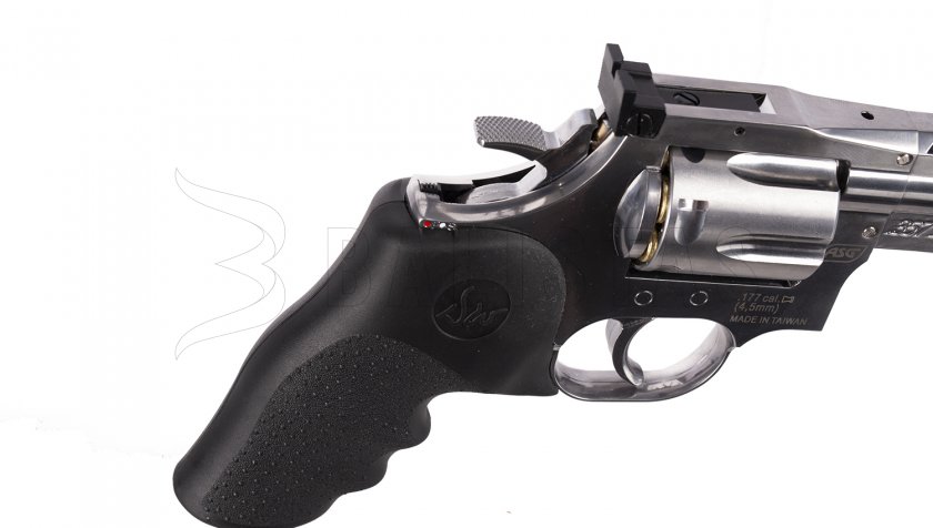Vzduchový revolver ASG Dan Wesson 715 4" silver diabolky