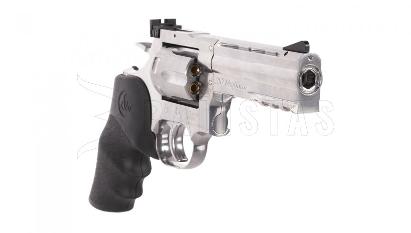 Vzduchový revolver ASG Dan Wesson 715 4" silver diabolky
