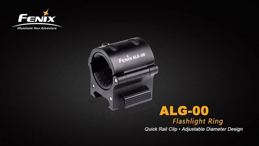 Montáž svítilny na 22mm lištu Fenix ALG-00