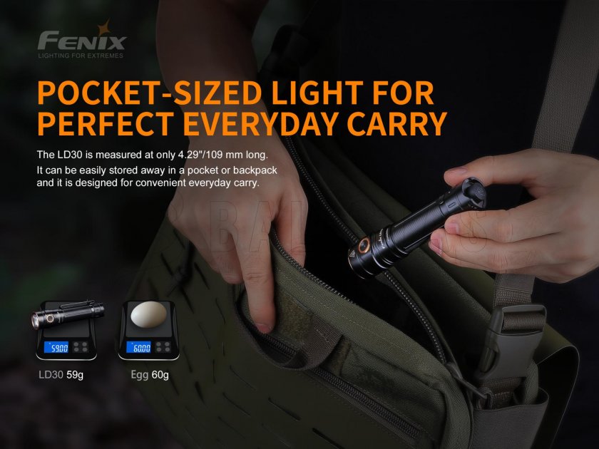 Svítilna Fenix LD30 + USB akumulátor 3500 mAh