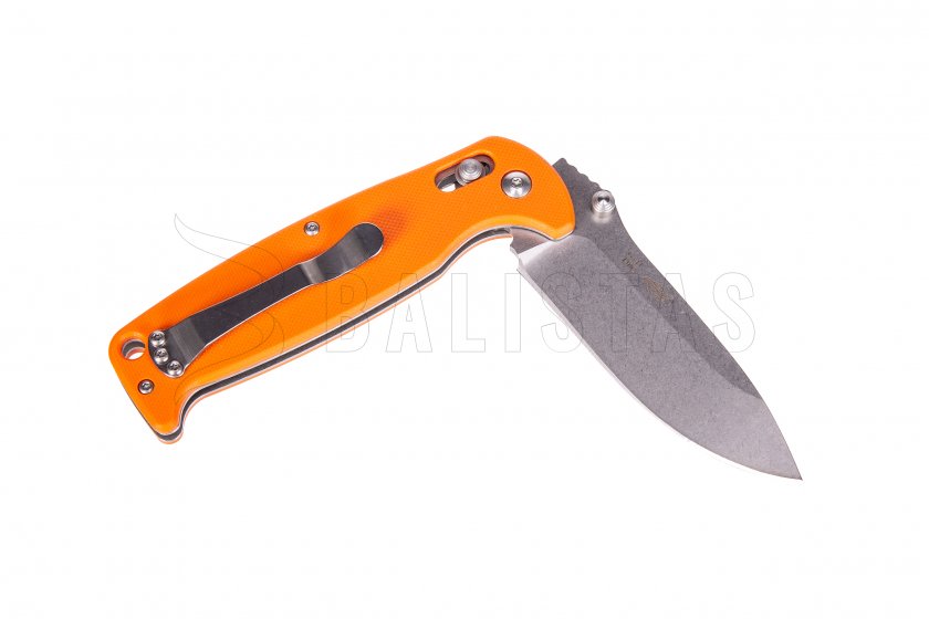 Zavírací nůž Ganzo G7412 oranžový s píšťalkou