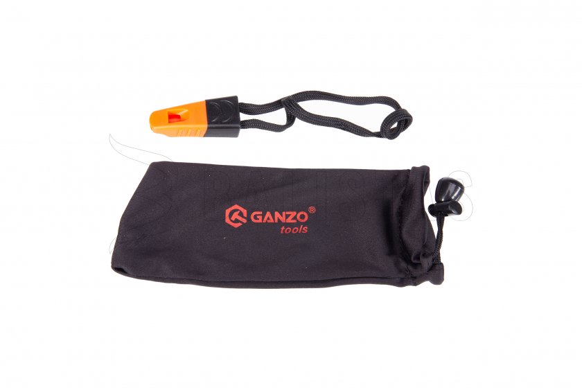 Zavírací nůž Ganzo G7412 oranžový s píšťalkou